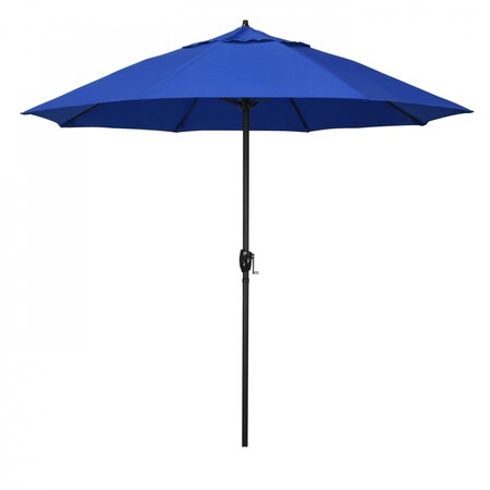 California Umbrella 9' Bronze Aluminum Market Patio Umbrella, Pacifica Pacific Blue 194061337578